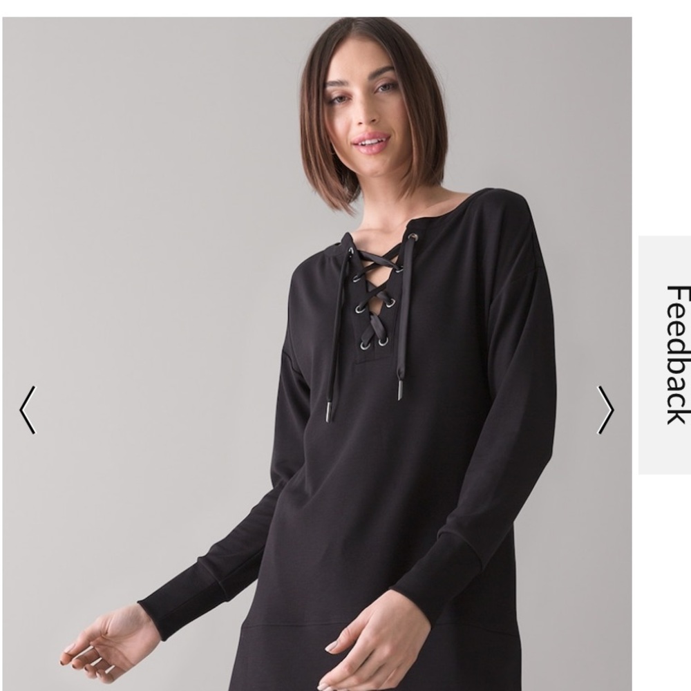 NWT White House Black Market Cozy Lace up Tunic